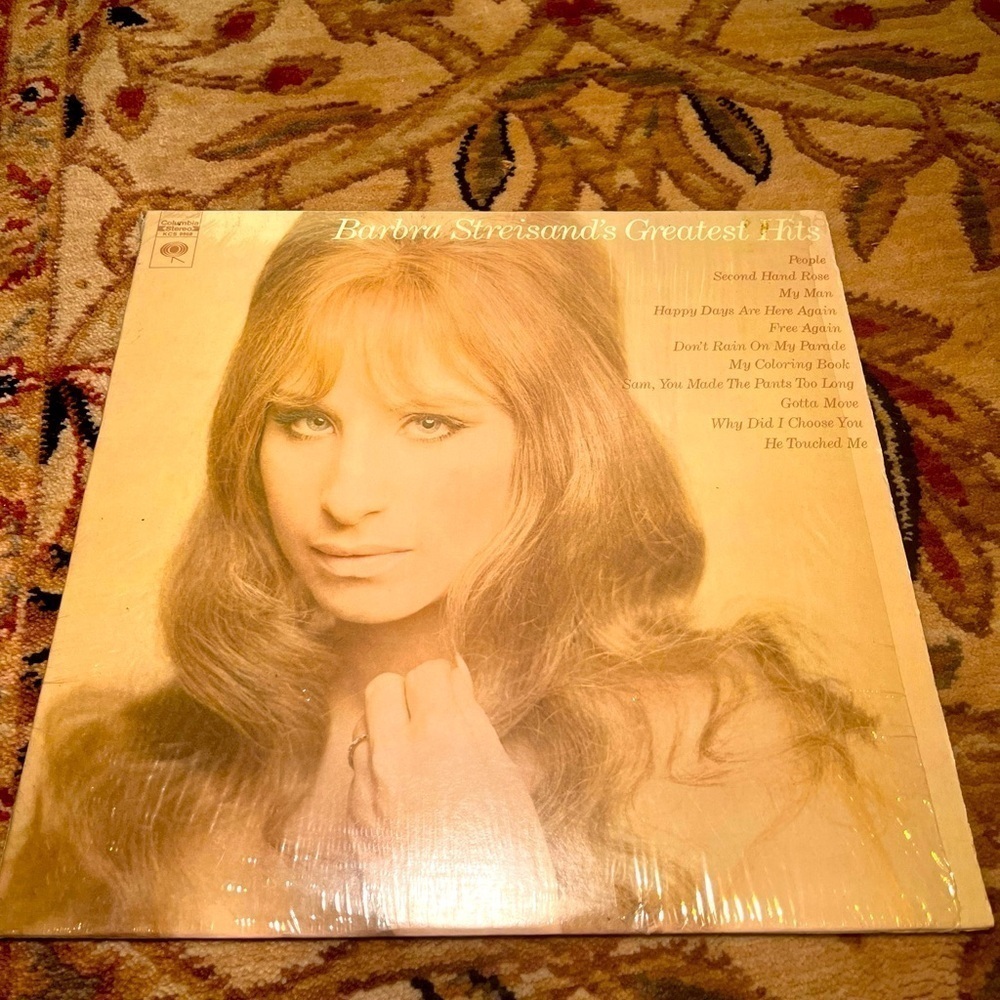 Barbra Streisand’s greatest hits of vintage vinyl record from 1970